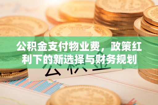 西屯公积金支付物业费，政策红利下的新选择与财务规划